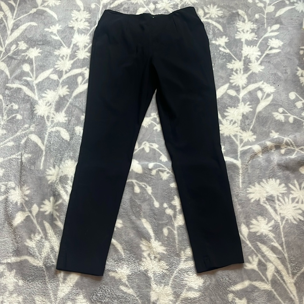 Calvin Klein Black Pull On Stretch Ankle Pants Sz 8